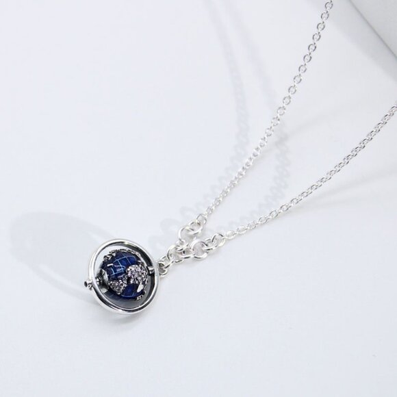 Pandora-Globe-Necklace China Exclusive Women Jewelry Necklace S925 Silver